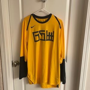 BRAND NEW Nike Mens Golden State Warriors The Bay long sleeves tshirt Dri-fit